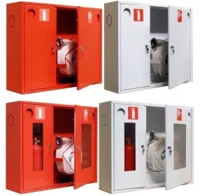 Шкафы пожарные предназначены для размещения переносных огнетушителей и пожарных рукавов. 
